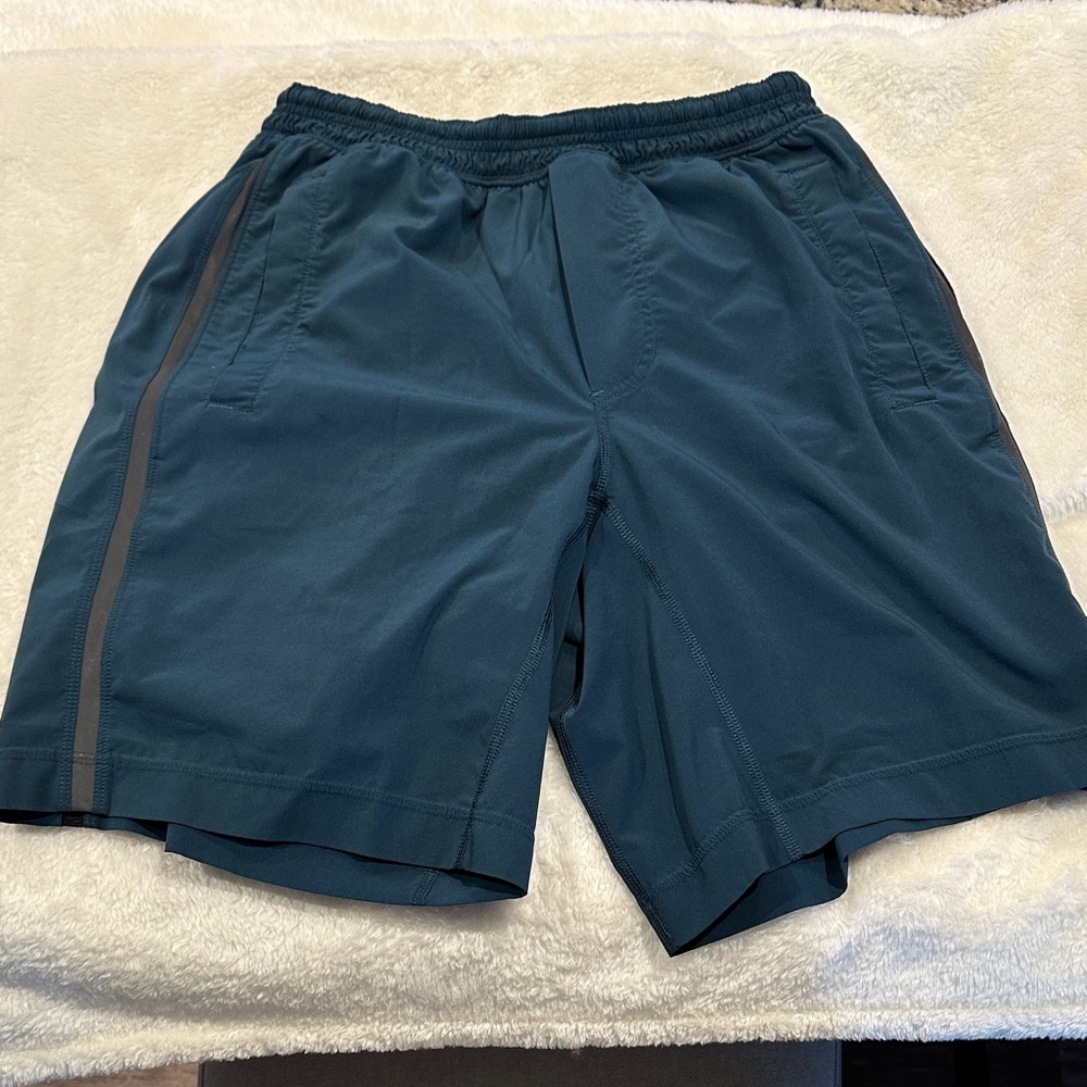 Lululemon Athletica Men's Dark Teal Athletic Shorts
